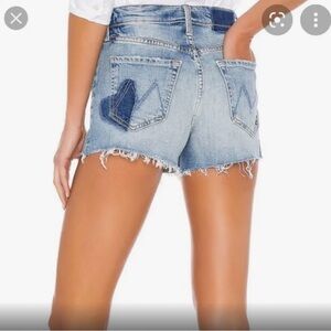 The Tomcat High-Rise Kick Fray Heart Patch Shorts